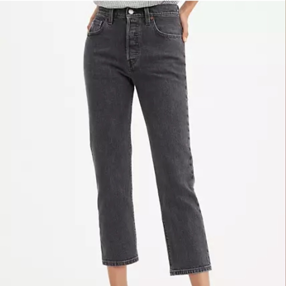 LEVI’S HIGH RISE STRAIGHT LEG JEANS PETITE